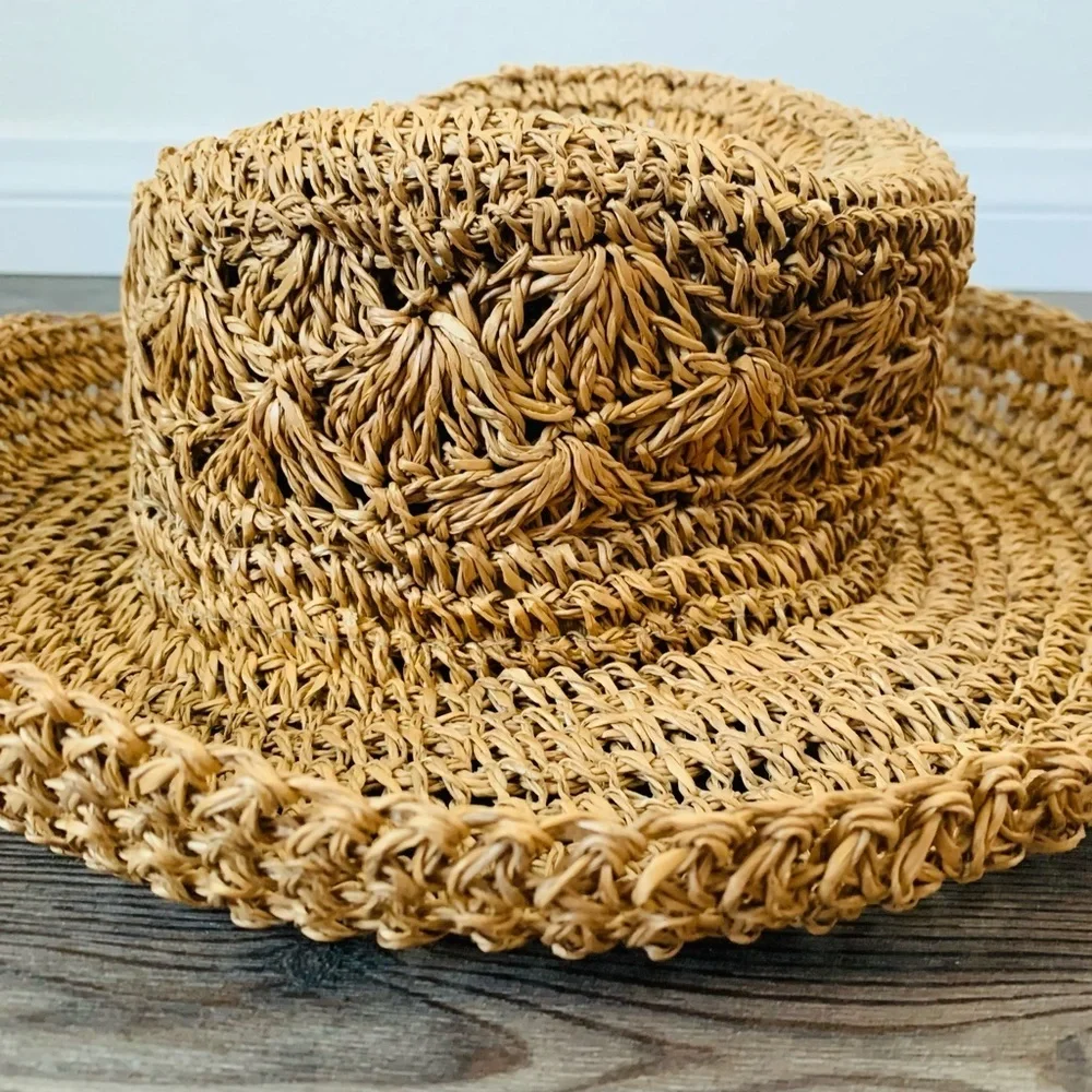 Tropical friends 100% straw hat